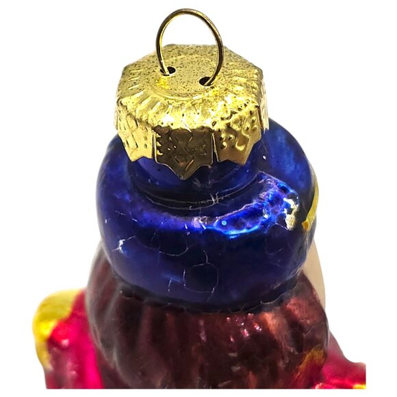 Vintage Glass Nutcracker Ornament Hand-Painted Christmas Tree Decor 3.5" - Picture 5 of 6